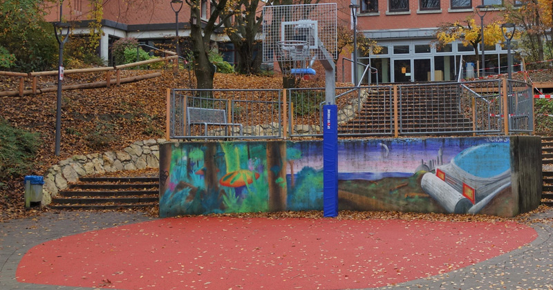  Basketball-Spielfläche